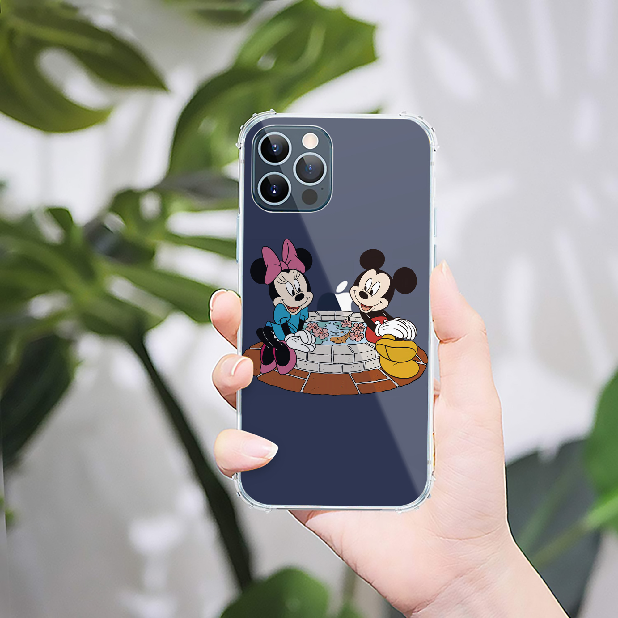 （画像用） ミッキーマウス Mickey Mouse 【iPhone 12シリーズ対応】透明スマホケース（クリアソフトケース）